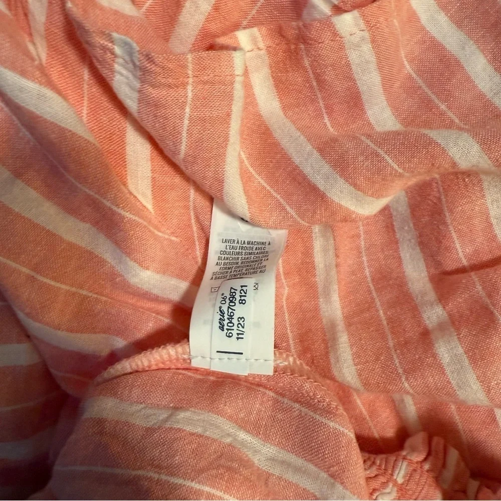 EUC Aerie Linen Blend High Waisted Short - Picture 3 of 6